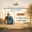Familiares participam o falecimento de Salvador dos Santos Teixeira, conhecido “Doca da Serra”