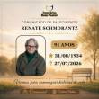 Familiares participam o falecimento de RENATE SCMORANTZ
