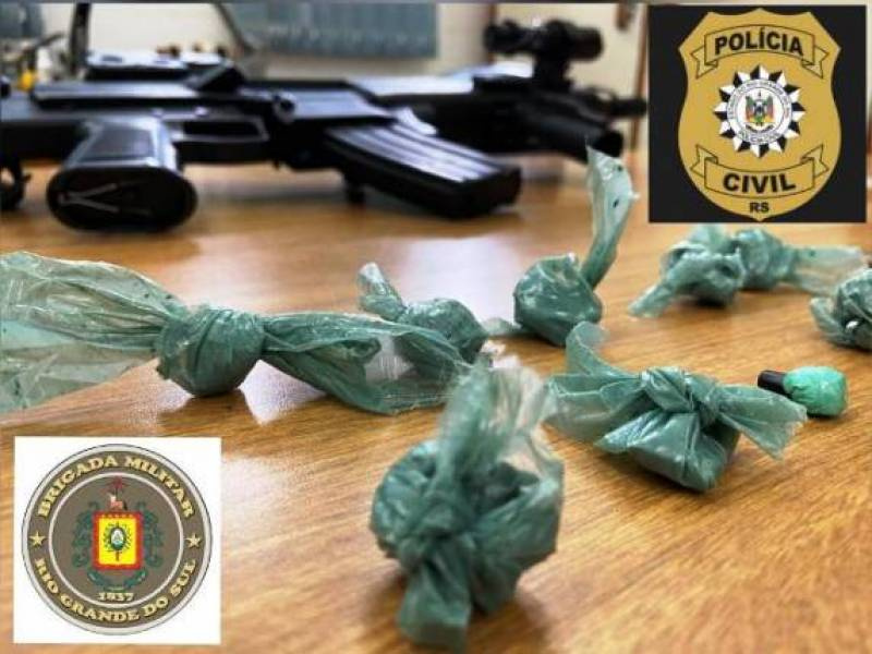 Polícia Civil e Brigada Militar realizam operação integrada contra o tráfico de drogas