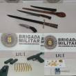 Brigada Militar realiza sequência de ações em Ijuí e prende suspeitos por tráfico e violência doméstica, além de apreender pistola 9 mm