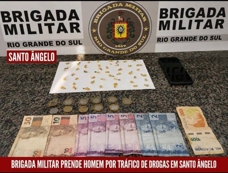 Brigada Militar prende dois suspeitos por tráfico e apreende drogas em Santo Ângelo e Giruá