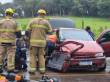 Grave acidente deixa quatro pessoas feridas na ERS-324, em Passo Fundo