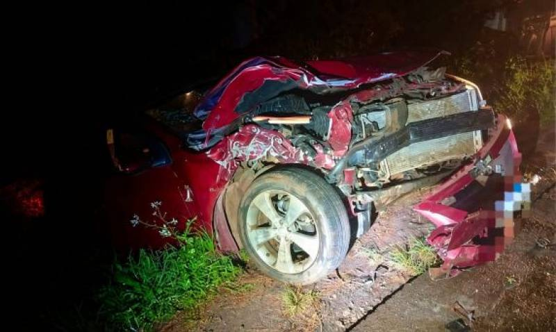Colisão frontal na BR-392 deixa idoso gravemente ferido em São Pedro do Butiá