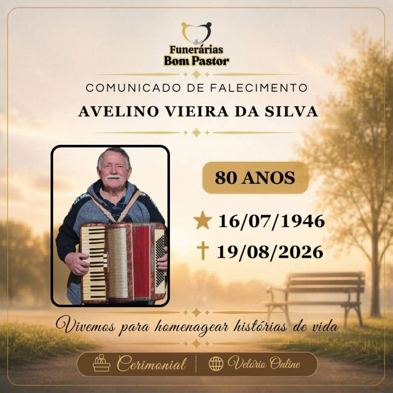 Familiares participam o falecimento de AVELINO VIEIRA DA SILVA