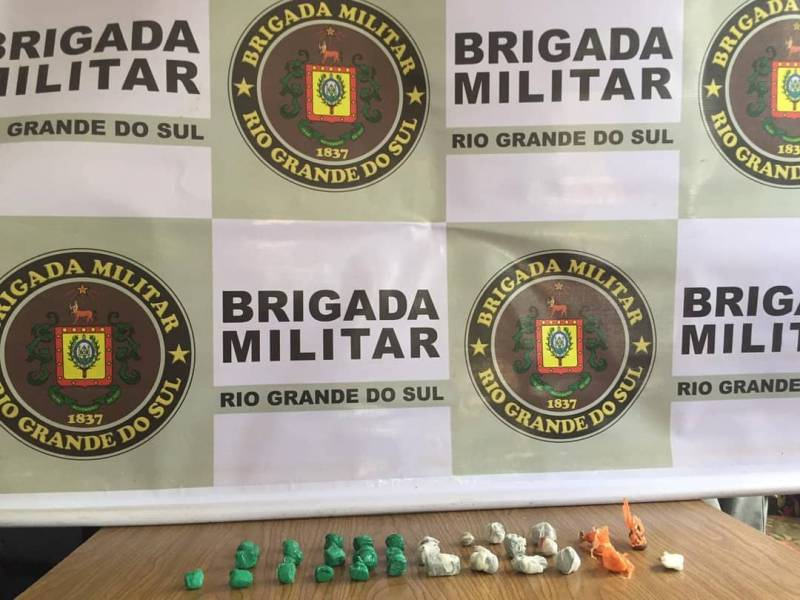 BM de Santo Ângelo apreende droga arremessada para o interior do Presídio Regional