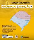 Defesa Civil alerta para tempo severo durante a madrugada na Região Noroeste