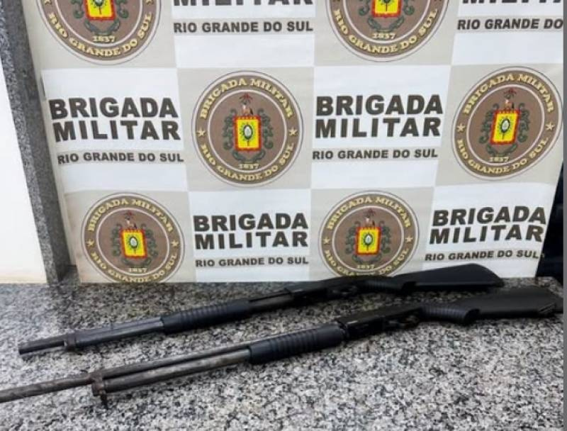 Casal é preso com duas espingardas calibre 12 furtadas na ERS-344, em Giruá