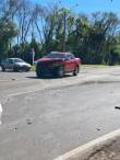 Acidente no trevo da BR-285 com a RS-342, em Ijuí, deixa veículos com danos de grande monta