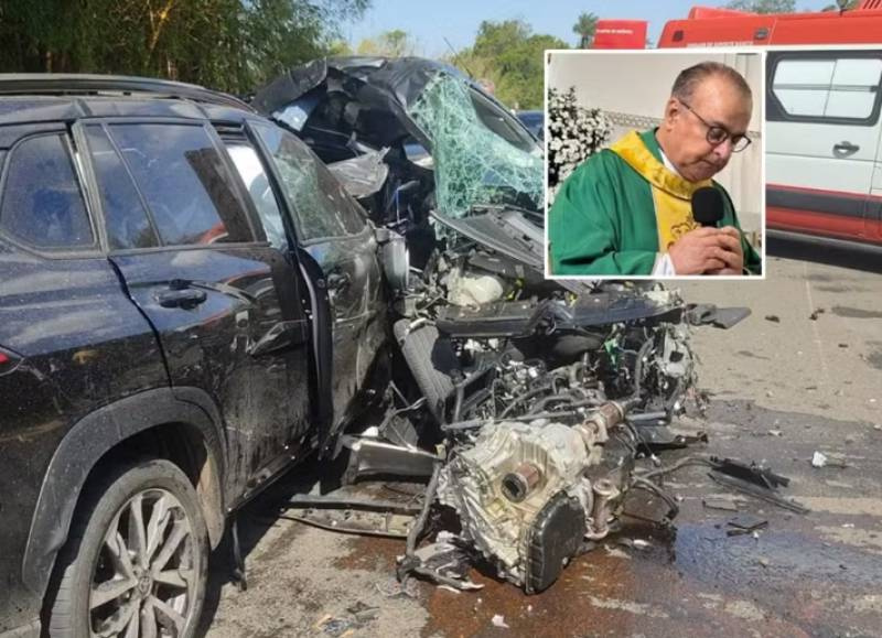 Padre e mulher morrem e vigário fica ferido em grave acidente na SP-338