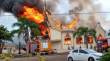 Incêndio de grandes proporções atinge Igreja São José em Treze de Maio, no Sul de Santa Catarina