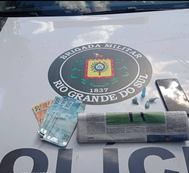 Motoboy que realiza entregas de açaí e jornal em São Luiz Gonzaga é preso em flagrante por realizar tráfico de drogas