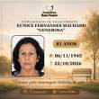 Familiares participam o falecimento de EUNICE FERNANDES MACHADO “GENEROSA”