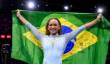 Rebeca Andrade domina final do salto, conquista ouro e se torna tricampeã mundial