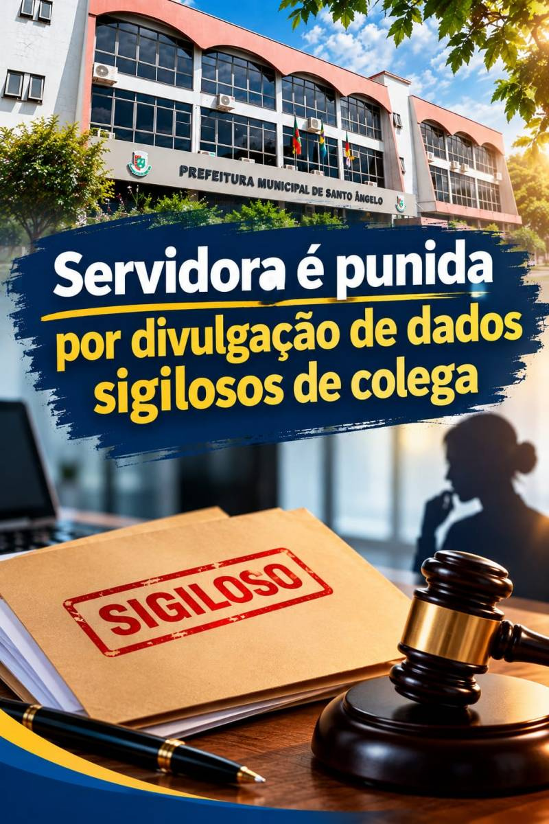 Servidora pública recebe advertência administrativa por divulgação de documento sigiloso de colega