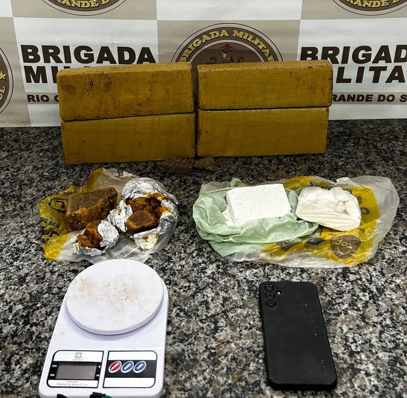 Brigada Militar prende indivíduo por tráfico de drogas em Santo Ângelo
