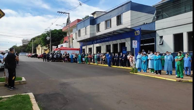  HSA presta homenagem a técnico de enfermagem que morreu de Covid-19