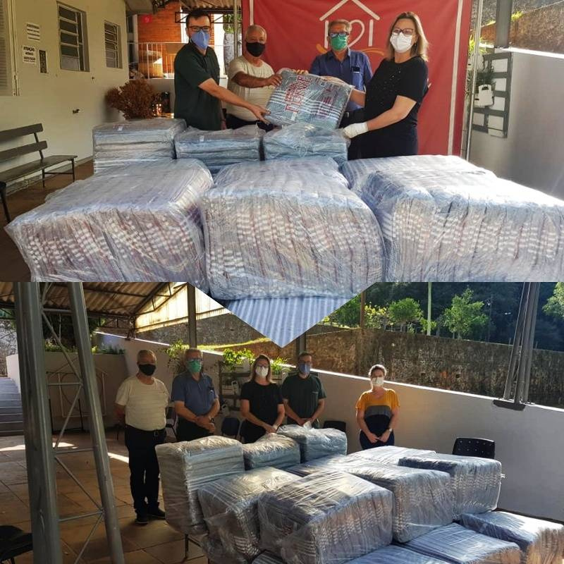 ALIBEM realiza doação de 180 cobertores a Central do bem.