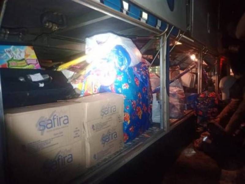 Ônibus de Santa Rosa é apreendido com mais de 90 mil reais em mercadoria contrabandeada em Santa Catarina