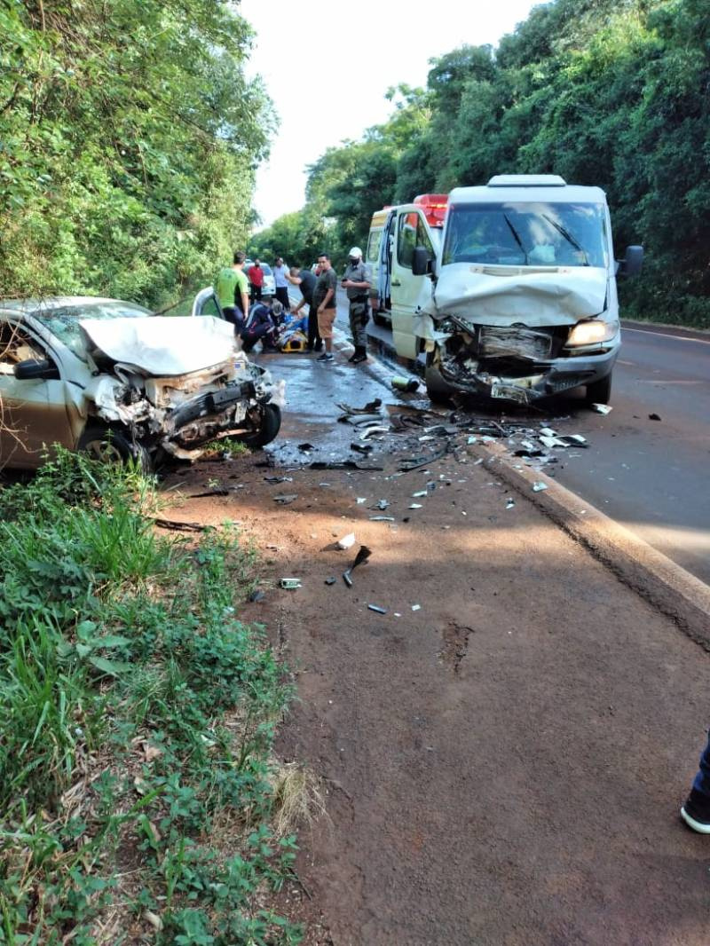Acidente na ERS 344 deixa feridos na manhã desta sexta-feira,13