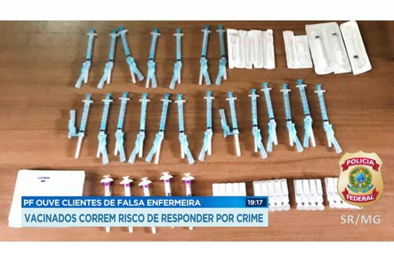 Falsa enfermeira queria lucrar R$ 600 mil com venda de supostas vacinas