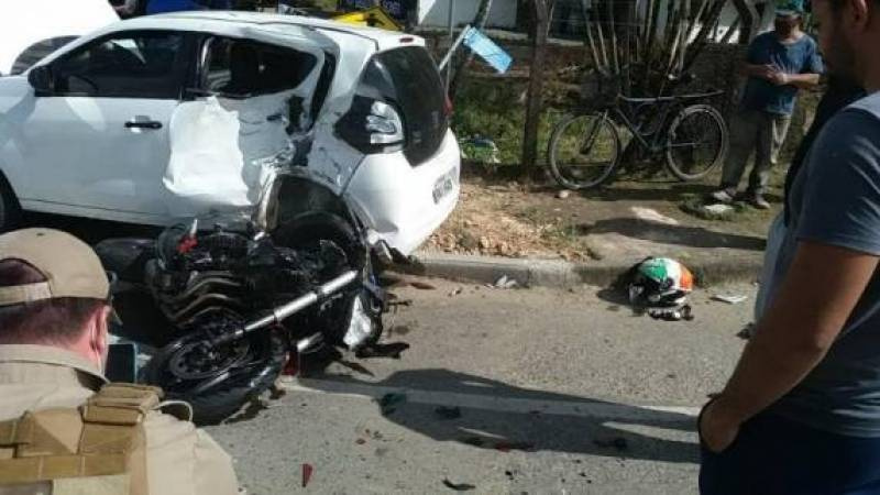 Comandante dos bombeiros voluntários de Schroeder/SC morre em acidente de moto