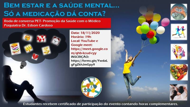 Bem estar e saúde mental: Só medicação resolve?