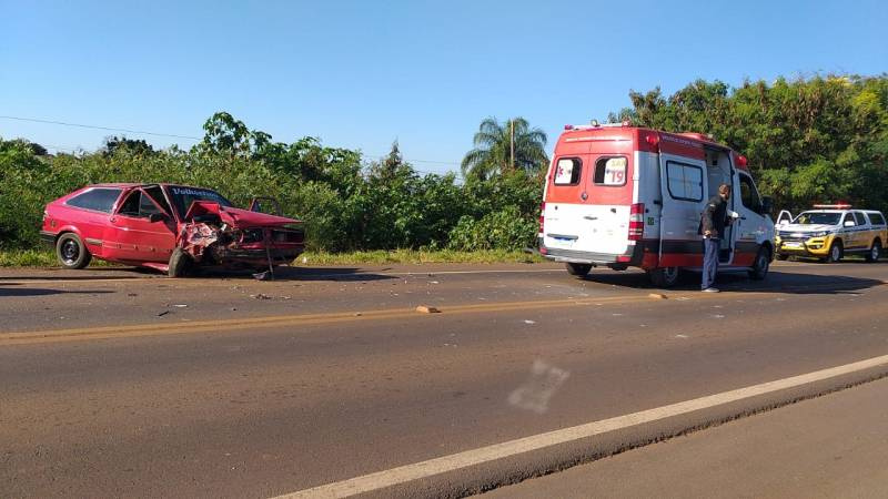 Colisão na ERS 155 deixa uma pessoa ferida, em Ijui
