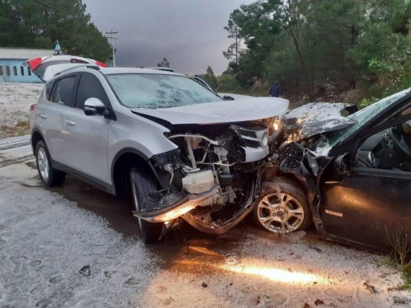 Pista congelada provoca grave acidente na Chuvisca