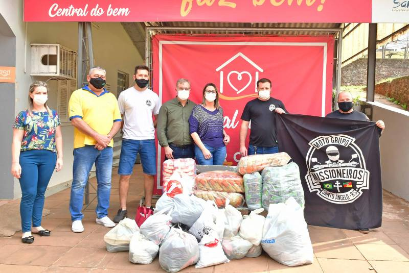 Ação Solidária do Moto Grupo Missioneiros é repassada à Central do Bem