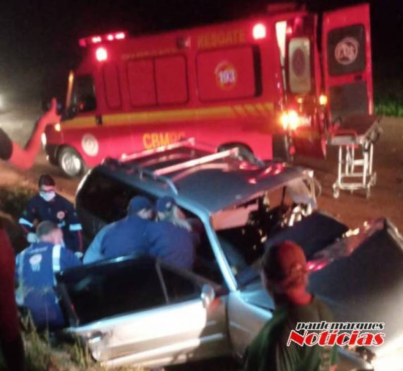 Idoso morre, e mulher e criança ficam feridas em acidente na Rodovia do Desenvolviment