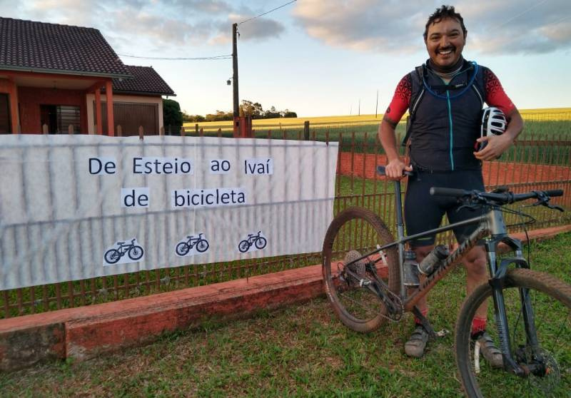 Pedalando de Esteio ao Rincão do Ivaí para rever familiares, relembrar infância e adol