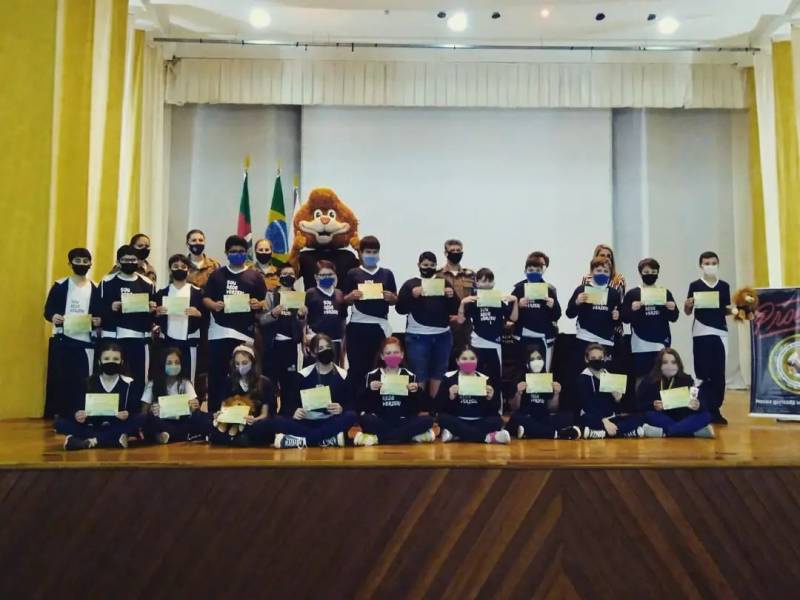 7º RPMon realiza formatura do Proerd em Santo Ângelo