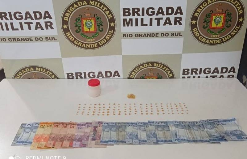 14°BPM São Luiz Gonzaga prende homem por tráfico de drogas