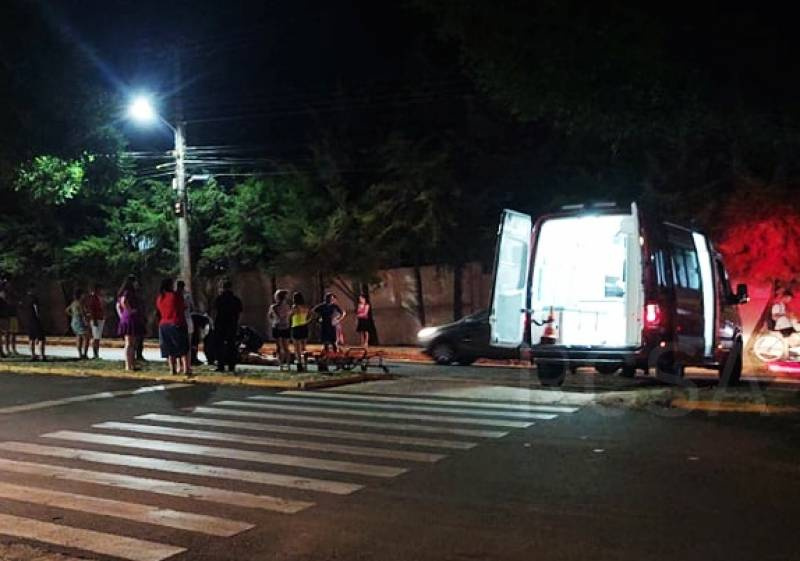Motociclista fica ferido ao colidir contra cachorro na Avenida Salgado Filho