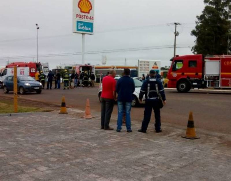 Idosa é atropelada no trevo de acesso à RS-342 em Ijuí