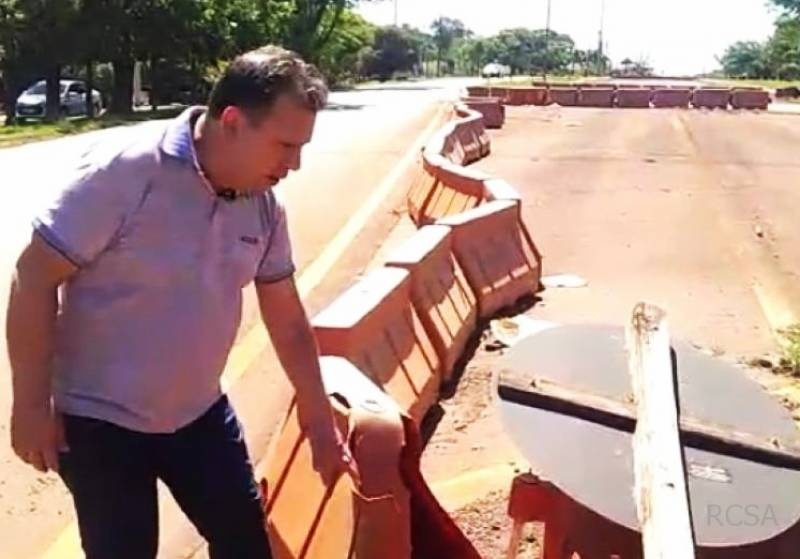 Presidente da Câmara de Santo Ângelo lamenta descaso de autoridades com os trevos da R